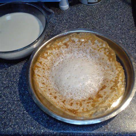 Paal appam with sweetened coconut milk | Appam recipe, Coconut milk, Breakfast recipes