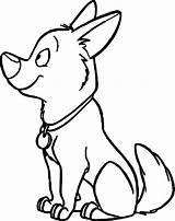 Bolt The Dog Coloring Pages sketch template