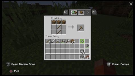 Minecraft Wooden Pickaxe Recipe