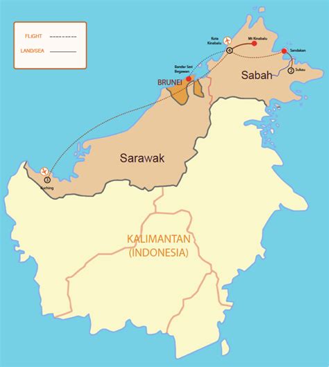 Discover Borneo Map correct | Dee Luxe Journeys