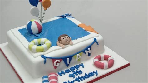 Pool Party Cake For Kids