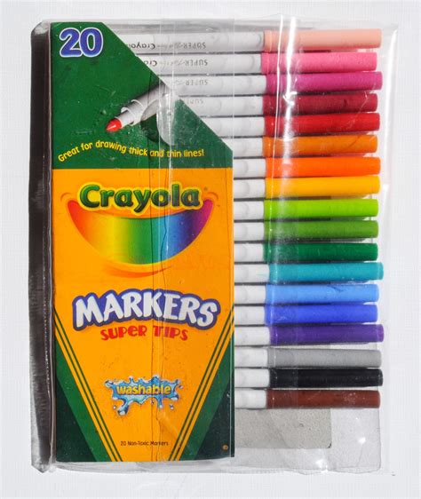 20 Count Crayola Super Tips Markers | Jenny's Crayon Collection