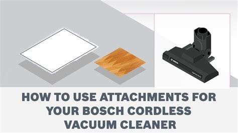 How to use attachments for your Bosch Cordless Vacuum Cleaner - YouTube