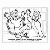 Joseph In Prison Coloring Page Sketch Coloring sketch template