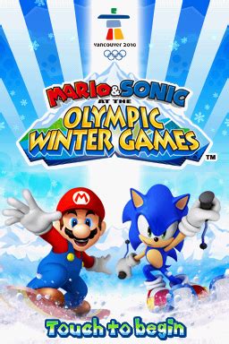 Mario & Sonic at the Olympic Winter Games Screenshots for Nintendo DS - MobyGames