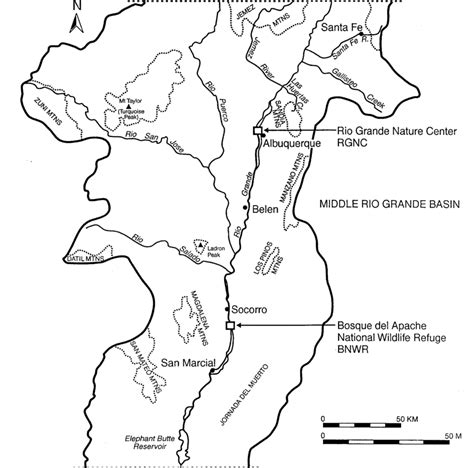 Study Sites: Bosque del Apache National Wildlife Refuge and Rio Grande ...