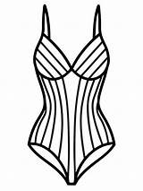 Swimsuits coloring Book Pages For Children And Adults With Vector  sketch template