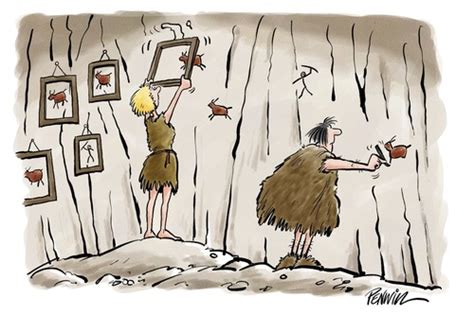 cave painting By penwill | Media & Culture Cartoon | TOONPOOL