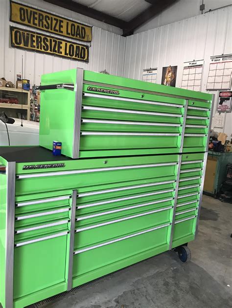 56 in. Double Bank Green Top Chest | Tool storage, Harbor freight tools, Green tops