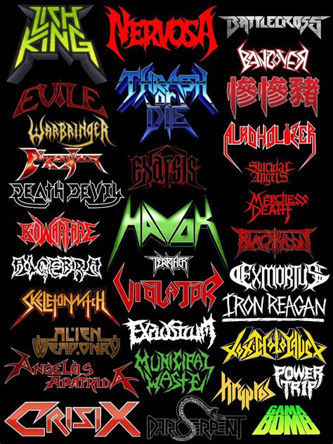 Modern Thrash Bands | Metal band logos, Metal logo design, Thrash metal