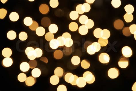 Abstract View Of White Christmas Tree Lights | Stock image | Colourbox
