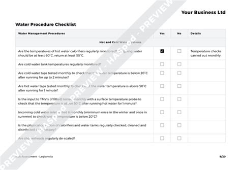 Hse Legionnaires Risk Assessment Template