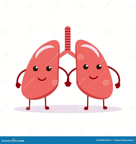 Happy Lungs Foods Cartoon Infographic Illustration | CartoonDealer.com ...