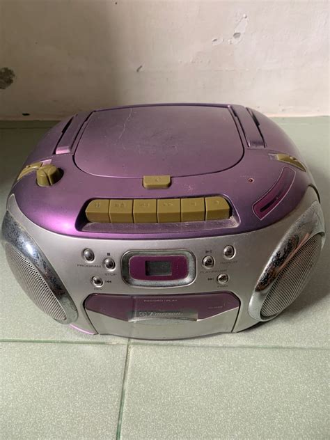 Emerson PD6548PL CD/Radio/Cassette Boombox, Audio, Portable Music ...