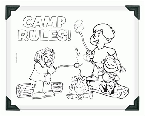 Coloring Page Camping - Coloring Home