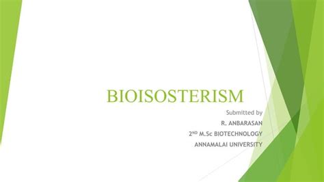 Bioisosterism - Introduction | PPT