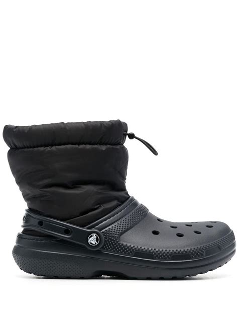 Crocs™ Classic Lined Neo Puff Boot Ankle Boots in Black | Lyst