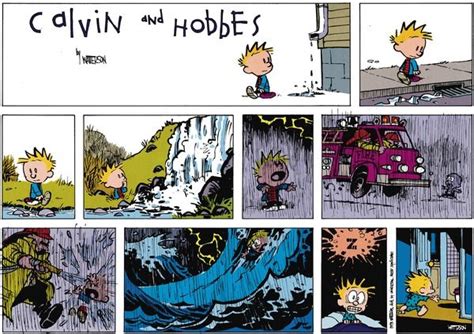 Calvin and Hobbes, The Water Dream (I hate it when this happens ...