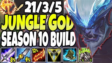 TRUNDLE JUNGLE SEASON 10 GOD 🔥 *BROKEN* 65+% HP DMG IN 1 SEC - LoL Trundle Jungle Build s10 ...