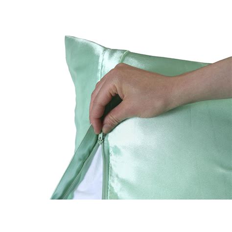 Sweet Dreams 2-Pack Luxury Satin Pillowcase with Zipper, King Size ...