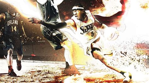 3840x2160 resolution | 76ers Allen Iverson digital wallpaper HD ...