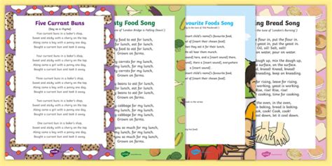 Food Songs and Rhymes Resource Pack | Twinkl (teacher made)