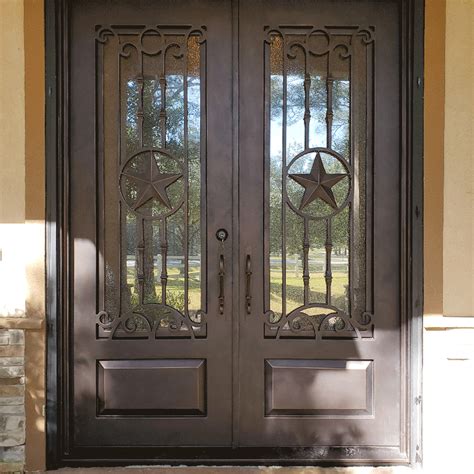 There is nothing quite as stunning as a set of grand double iron doors in your entryway. | Iron ...