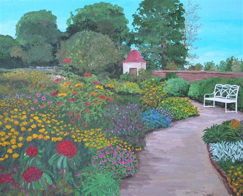 Mt. Vernon Gardens Painting by Keith Wilkie | Fine Art America