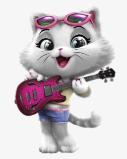 44 Cats Milady With Bass Guitar - Lampo Milady 44 Cats, HD Png Download ...