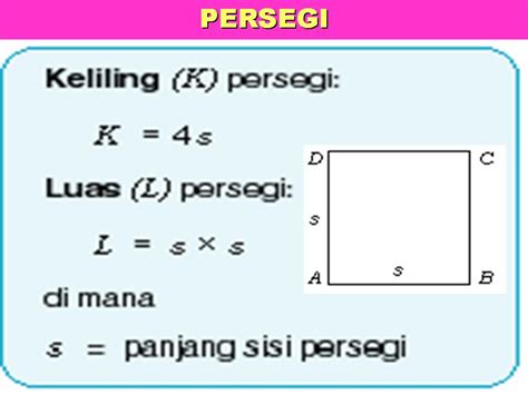 Gaya Terbaru 30+ Rumus Keliling Persegi