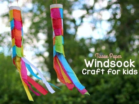 Tissue Paper Windsock Craft - Where Imagination Grows