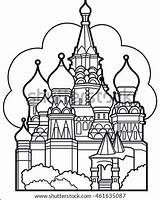 Russian Onion Dome Coloring Page Pages sketch template