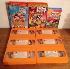 Nickelodeon Orange VHS Tapes : nostalgia