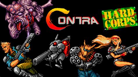 Contra Hard Corps SEGA Walkthrough (No Death, All Endings) - Joymi