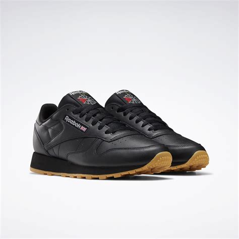 Classic Leather Shoes in Core Black / Pure Grey 5 / Reebok Rubber Gum-03 | Reebok Official Ireland