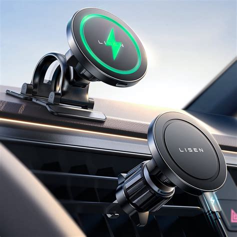 Lisen Magsafe Car Mount Wireless Charger