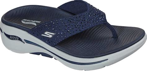 Women's Skechers GOwalk Arch Fit Dazzle Flip Flop | Shoes.com