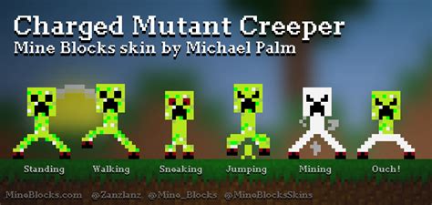 Mine Blocks - "Charged Mutant Creeper" skin by Michael Palm