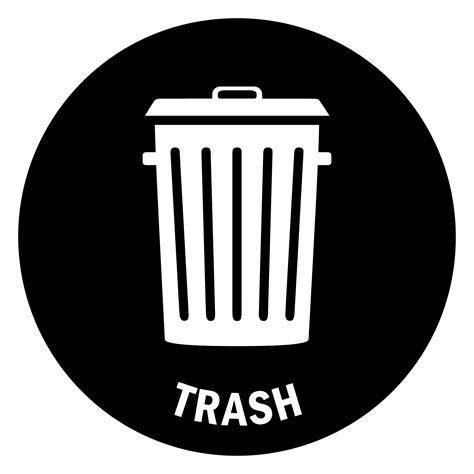 Trash Sign - Promoting Proper Waste Management and Environmental ...