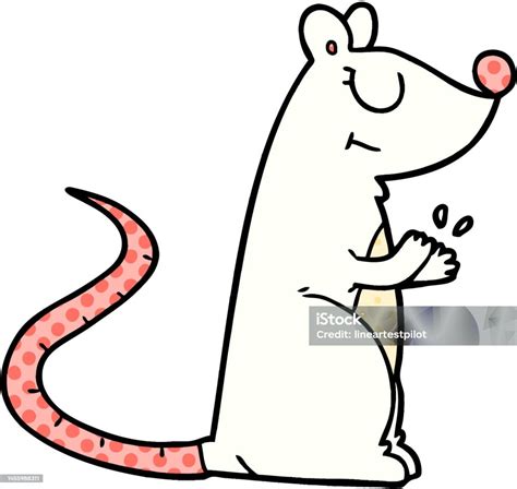 Cartoon White Mouse Stock Illustration - Download Image Now - Animal, Art, Art Product - iStock