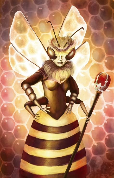 Bee queen | Cartoon art, Insect art, Bee art