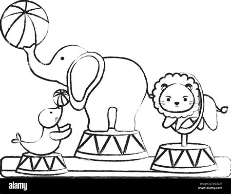 45 best ideas for coloring | Circus Animals Printables