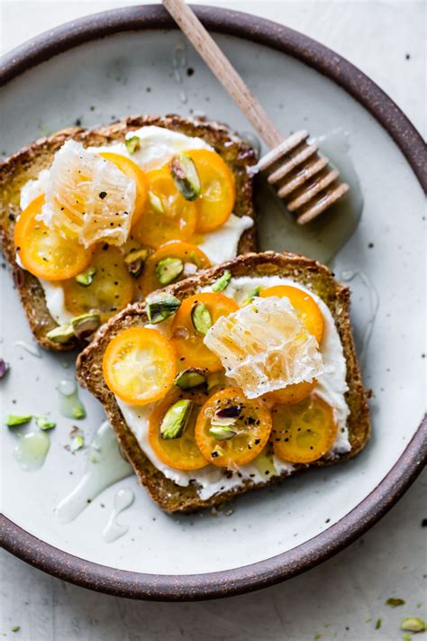 Kumquat Honeycomb Tartines | Recipe | Food photography, Breakfast brunch recipes, Breakfast recipes