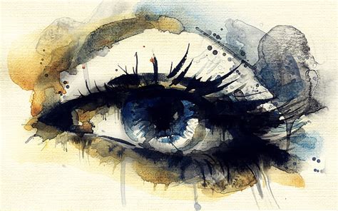 Abstract Painting Of Eyes - Painting Photos