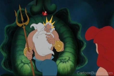 Ariel With King Triton Photo