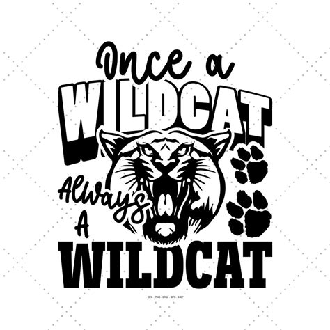 Wildcat Svg, Once A Wildcat, High School Graduate, for School, Wildcats Vector - Etsy