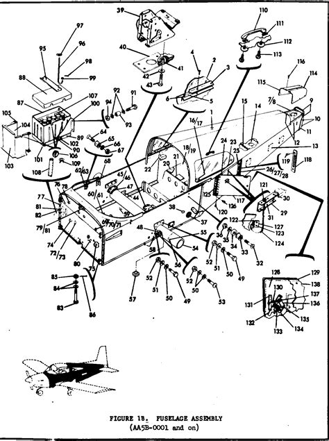 Parts Diagram Fig 1B – Fuselage AA5B Tiger Ser. 0001 on – Grumman Aircraft Parts