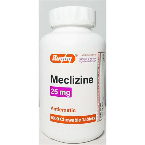 Motion Sickness? | Meclizine 25 mg | 1000 Chewable Tablets – Hargraves Online Healthcare