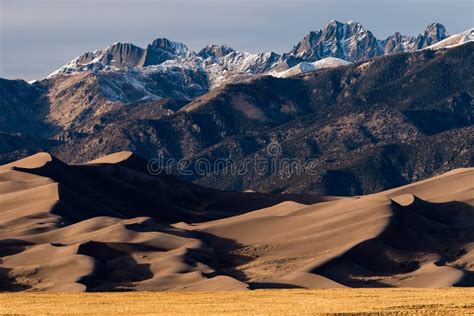 Great Sand Dunes National Park Located in the San Luis Valley, Colorado. Stock Photo - Image of ...