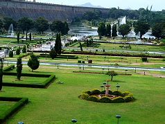 Brindavan gardens: Places to visit and distances in Mandya district of ...